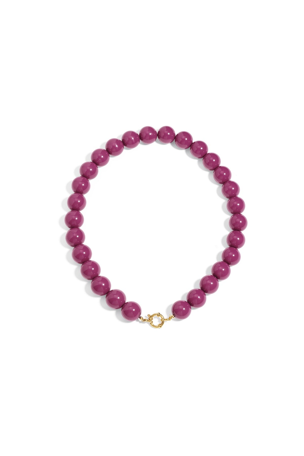 Grote Kralen Ketting | Fuschia