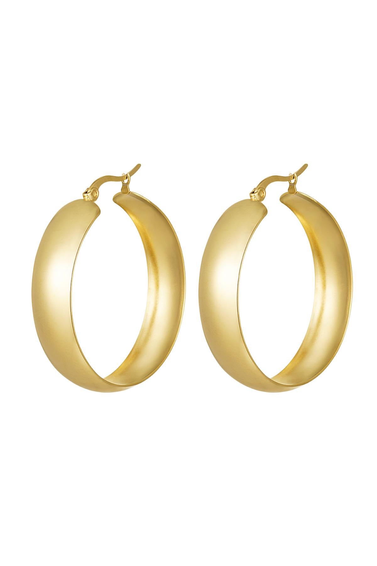 Chique Hoop Oorbellen | Goud