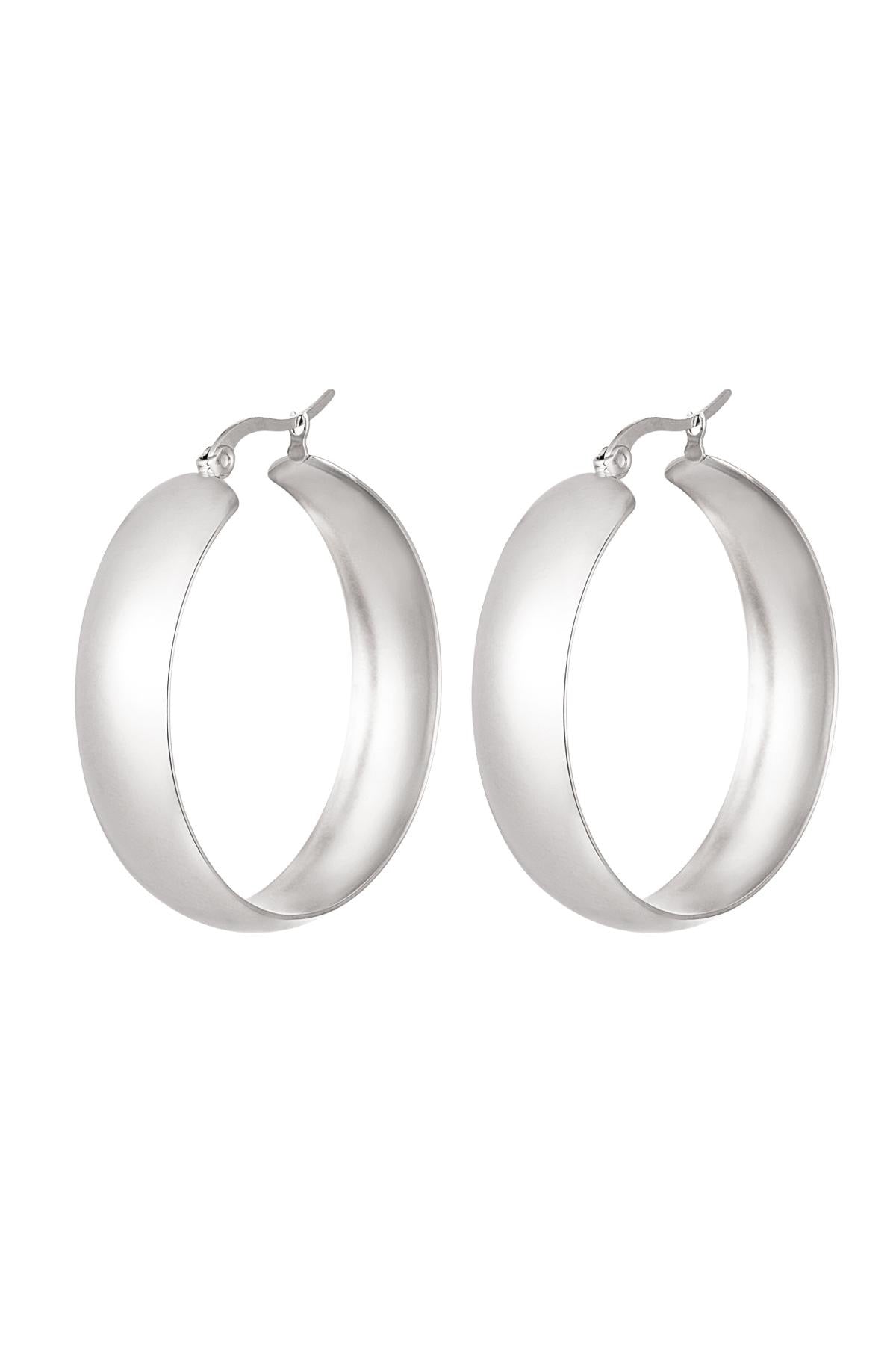Chique Hoop Oorbellen | Zilver
