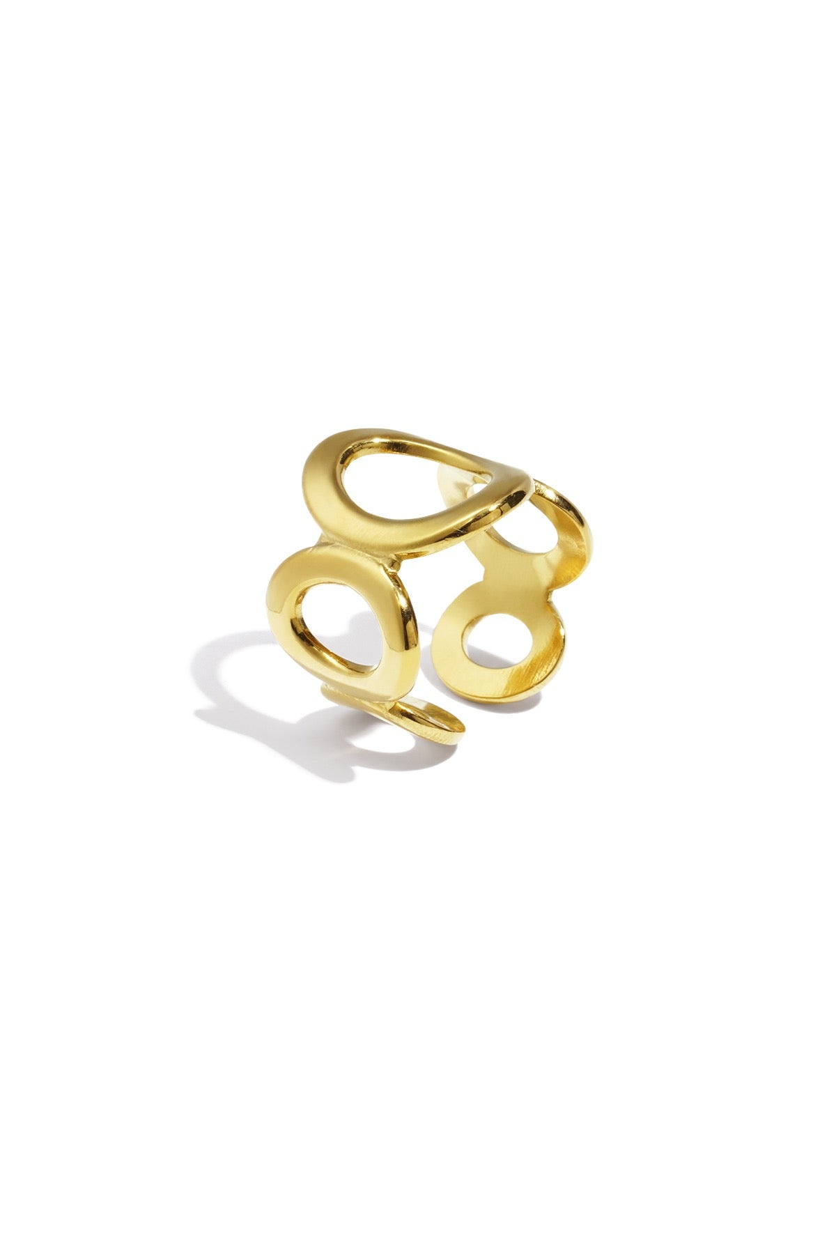 Open Circle Ring | Goud