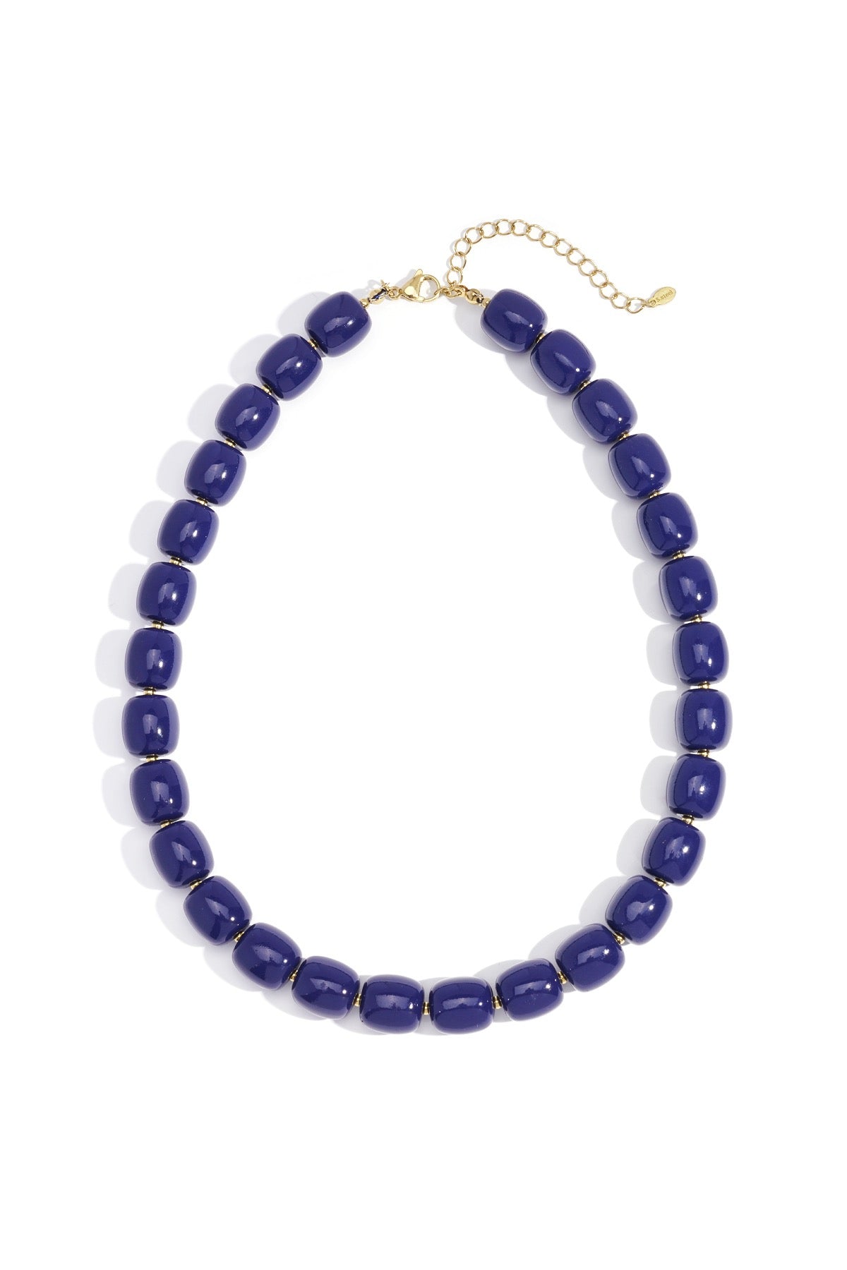 Acryl Kralen Ketting | Marineblauw
