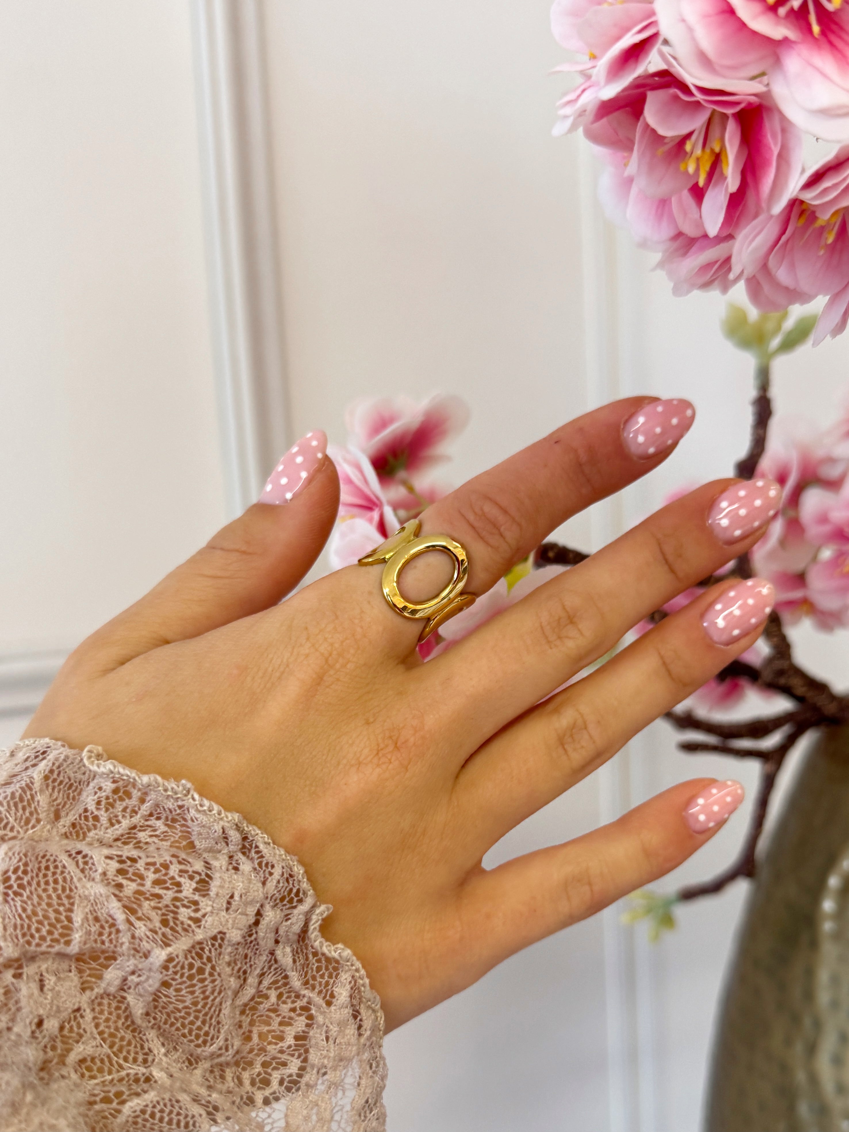Open Circle Ring | Goud