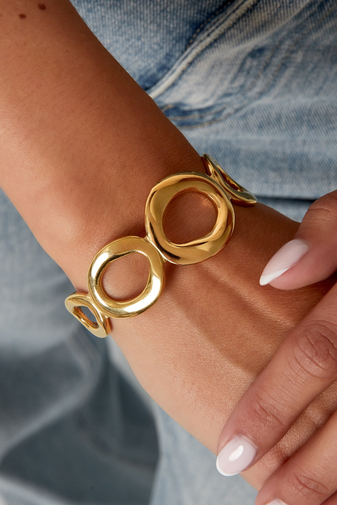 Hoepel Armband | Goud