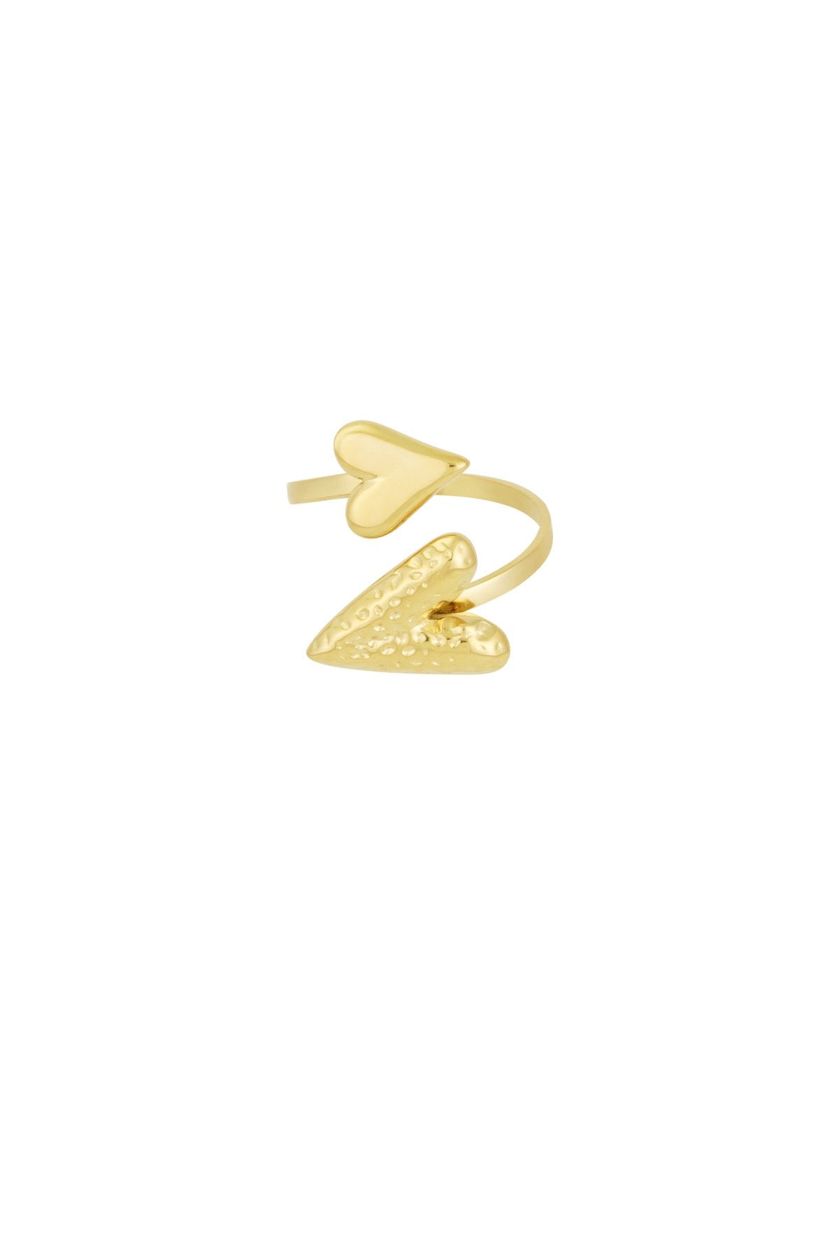 Duel affection Open love ring | Goud