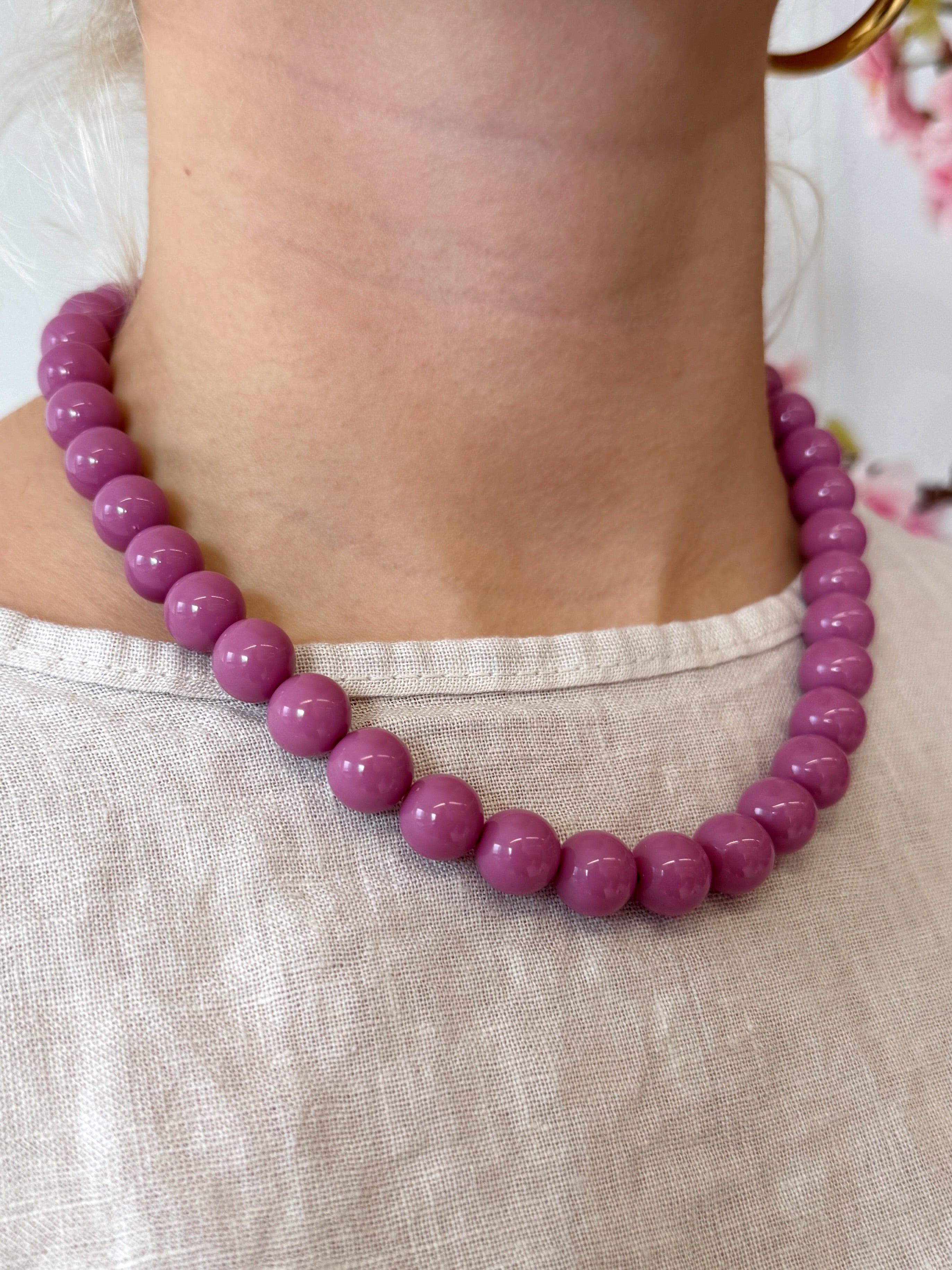 Kralen Ketting | Diep Roze