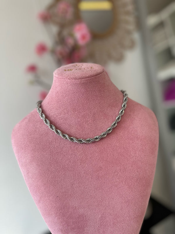 Twisted Ketting | Zilver