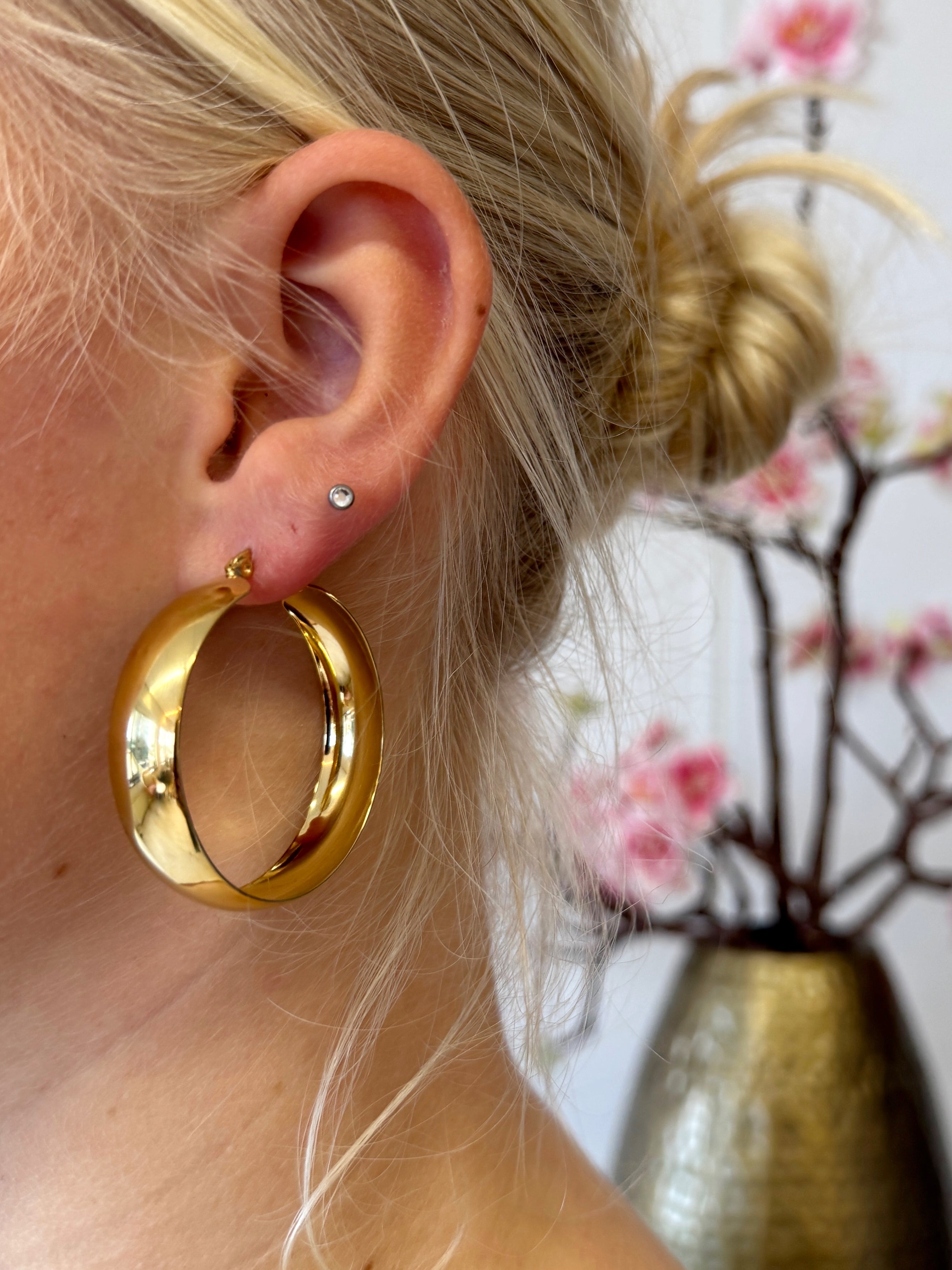 Chique Hoop Oorbellen | Goud