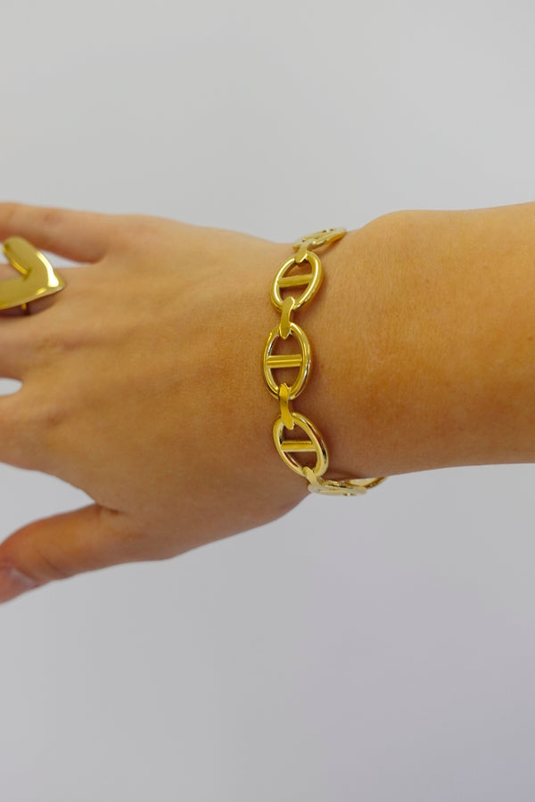 Double D Chain Armband | Goud