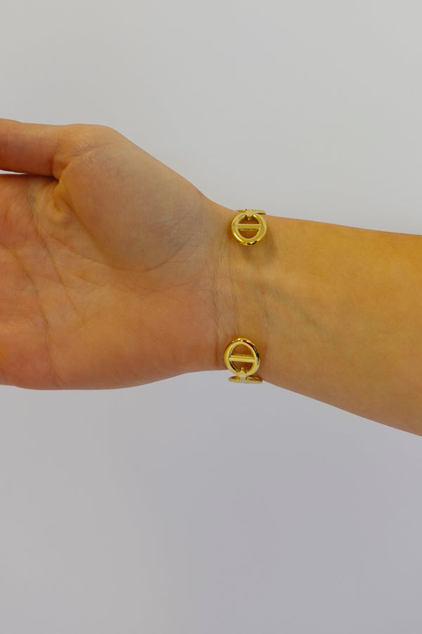 Double D Chain Armband | Goud