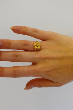 Mini Flower Ring | Goud