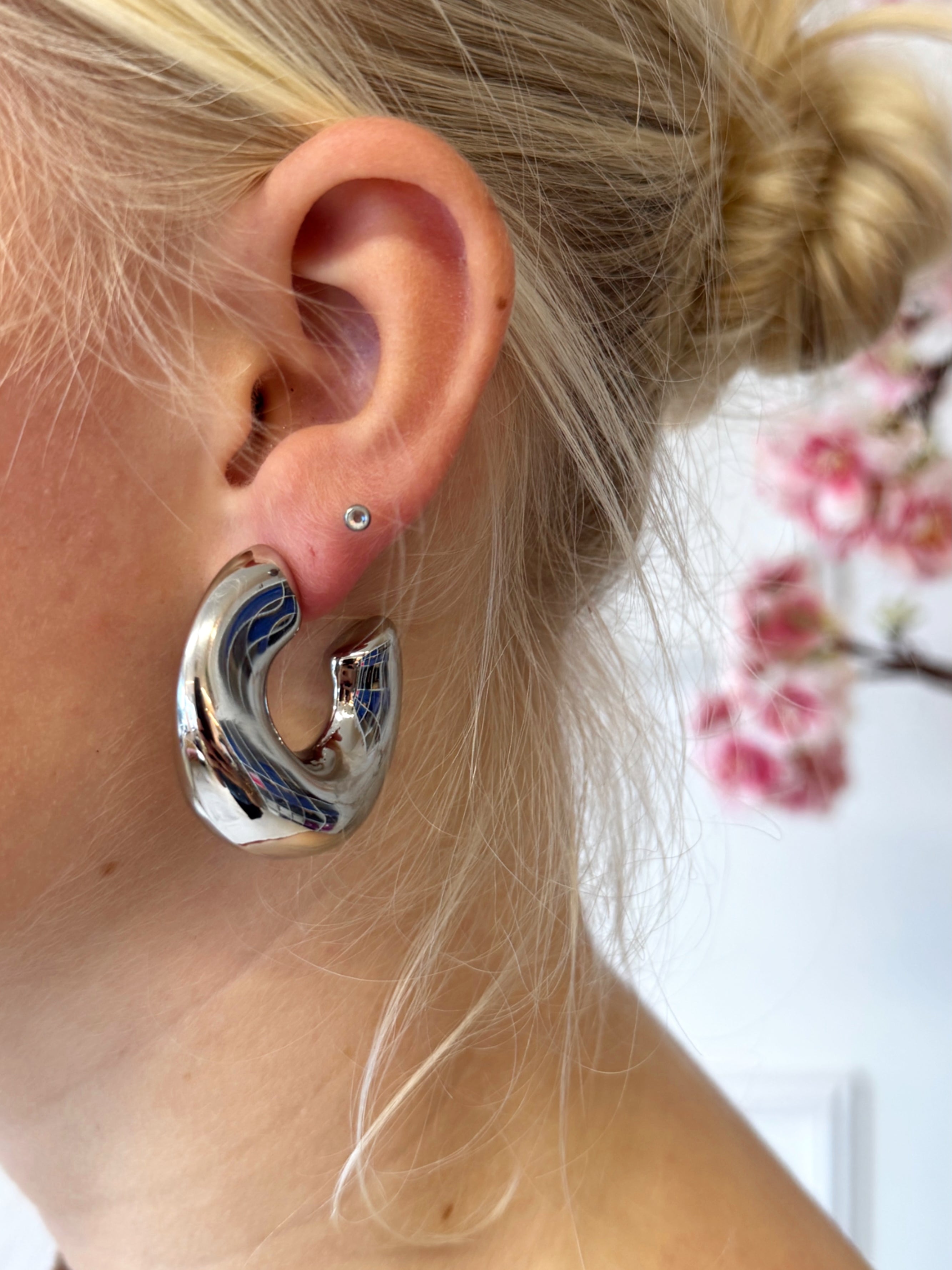 Statement Creolen Oorbellen | Zilver