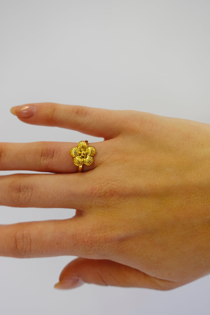 Mini Flower Ring | Goud