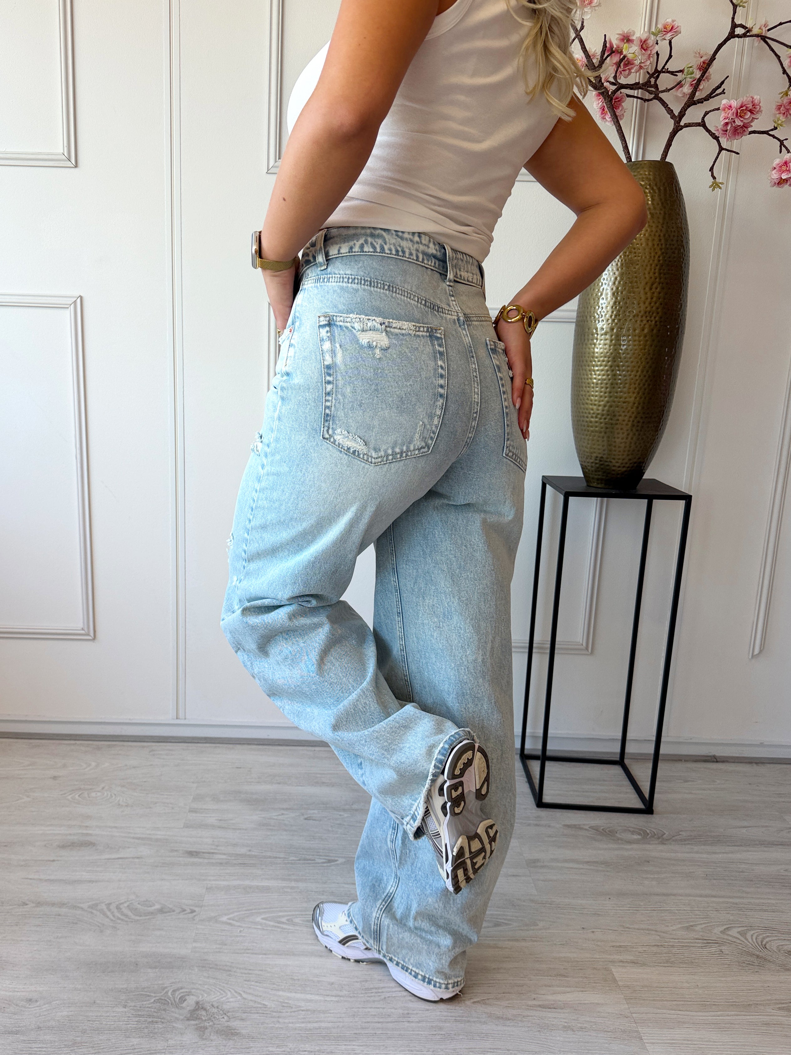 The Perfect Omslag Jeans | Lichtblauw