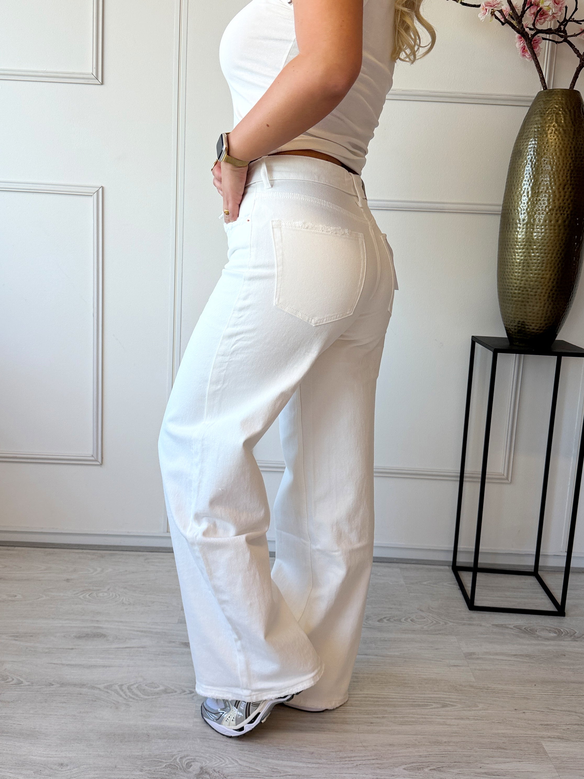 The Perfect Omslag Jeans | Wit