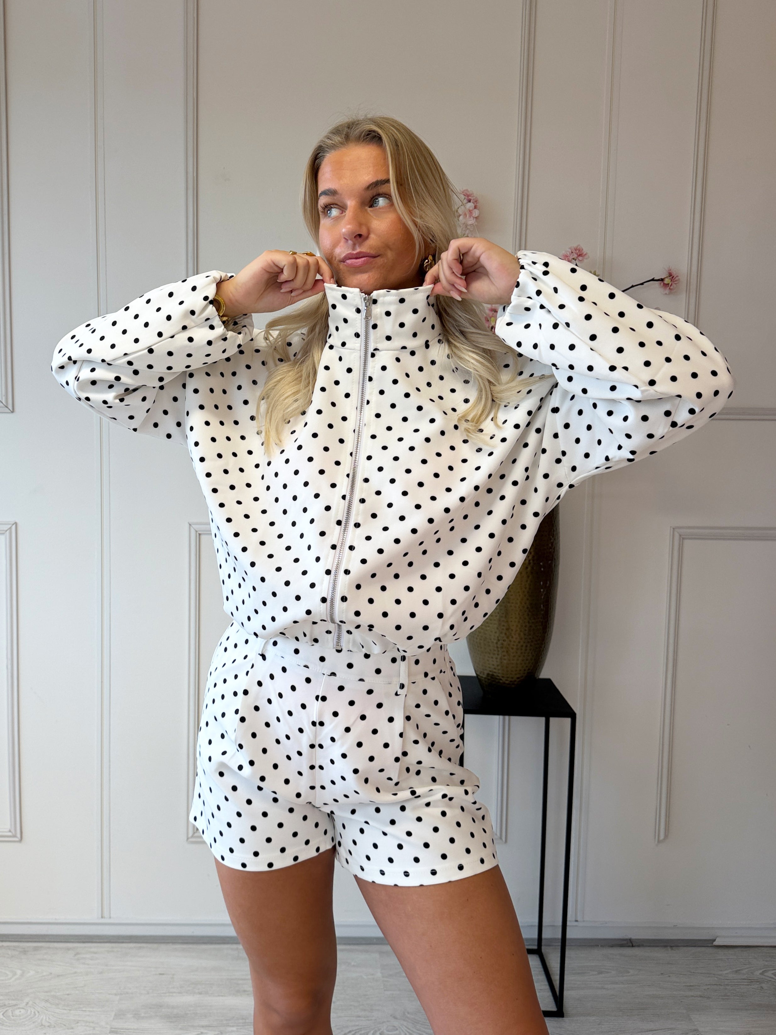 Dolly Dot Jacket | Wit