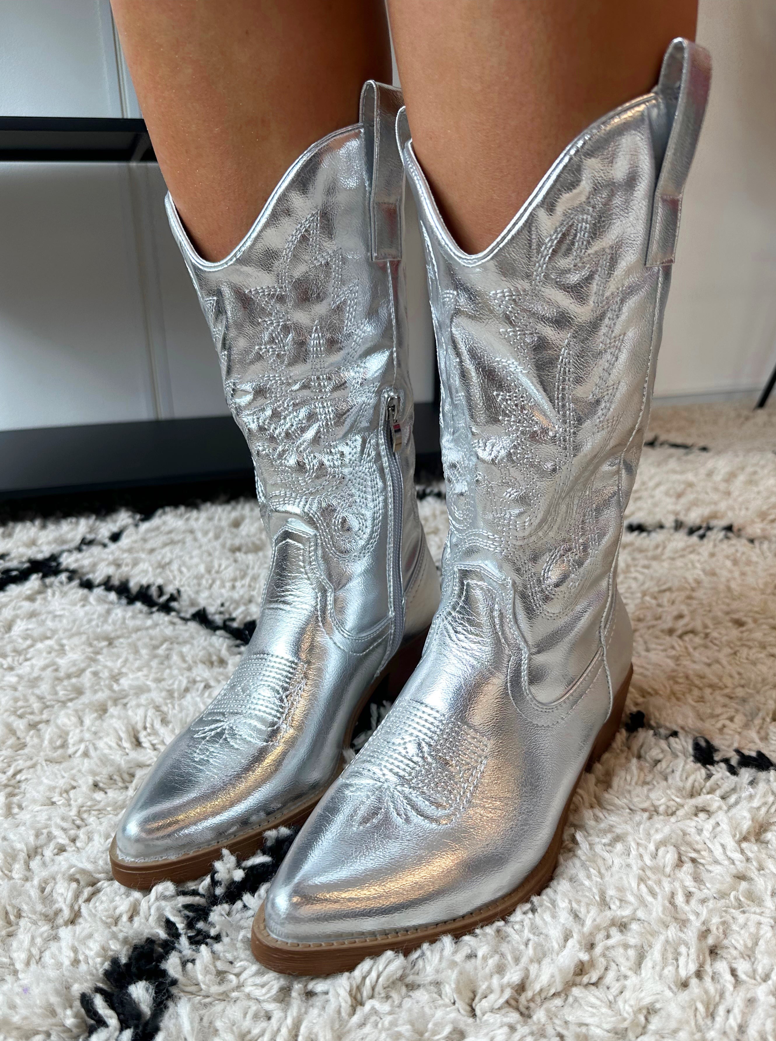 Cowboy Boots | Zilver