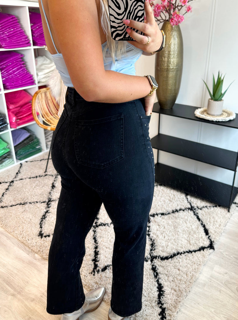 Diamond Denim Jeans | Zwart
