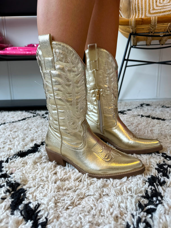 Cowboy Boots | Goud