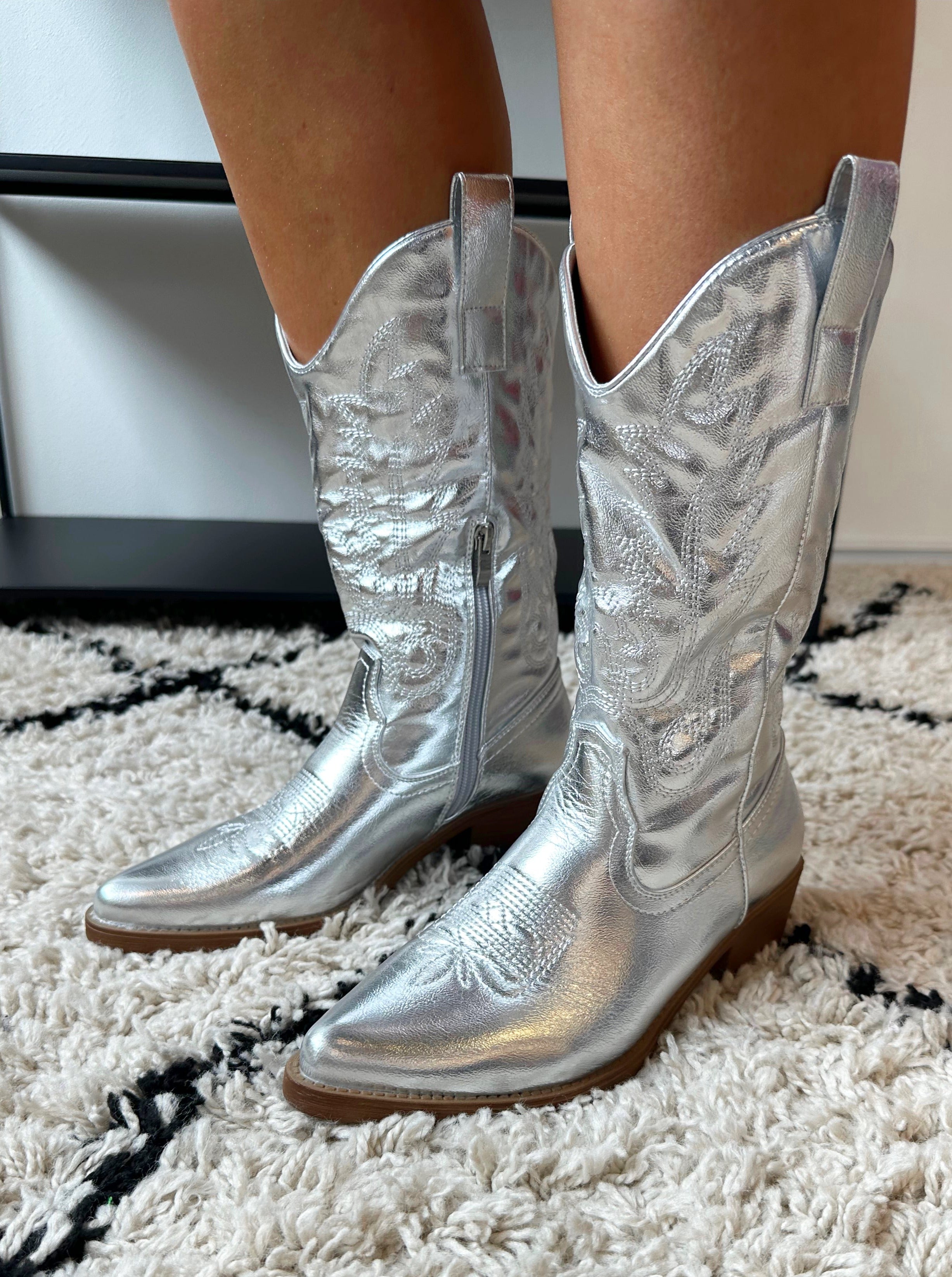 Cowboy Boots | Zilver