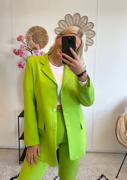 Tess Blazer | Lime Groen