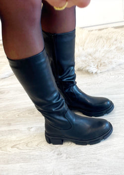 Long Chelsea Boots | Zwart