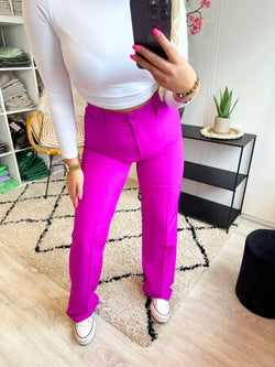 Tess Pantalon met streepje | Violet