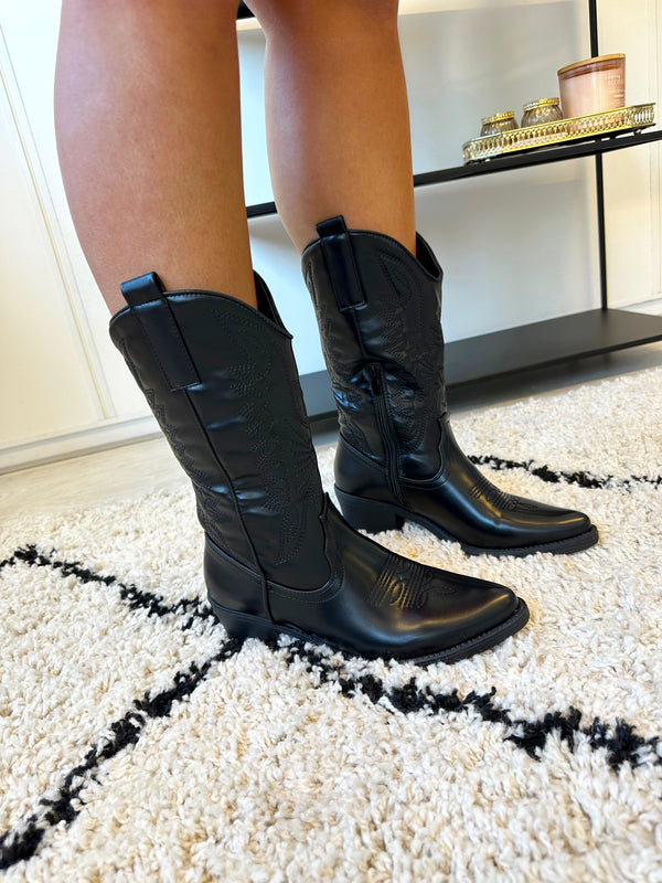 Cowboy Boots | Zwart