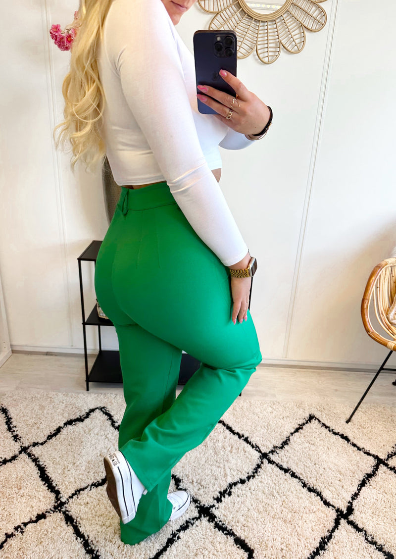 Tess Pantalon | Emerald Groen